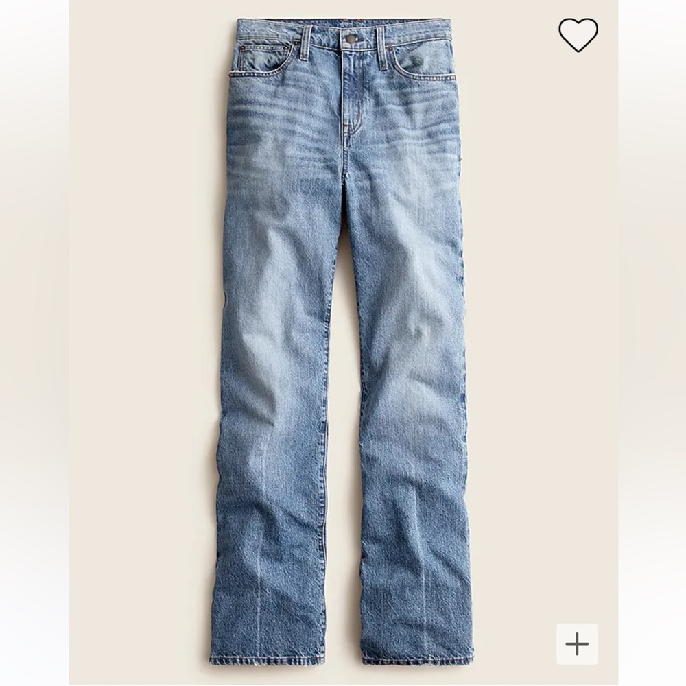 J Crew Point Sur Palisades Flare Jeans sz 28 Indigo Ocean wash